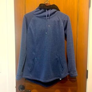 Medium blue Hooded pullover sweatshirt